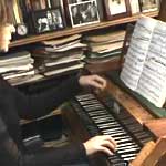 Maggie at harpsichord